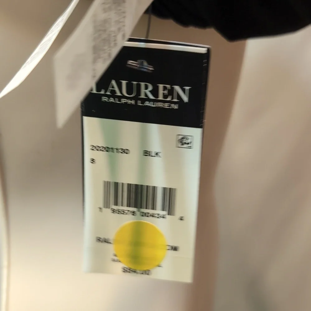 NWT Lauren Ralph Lauren black bikini top with hidden under wire size 8 - Picture 4 of 7
